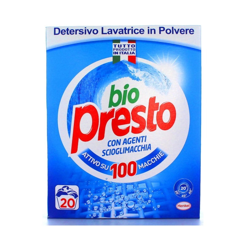 Detersivo In Polvere Bio Presto  bucato lavatrice  80 misurini