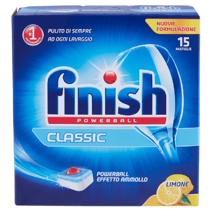 Detersivo lavastoviglie Finish Powerball Limone x15