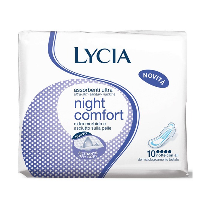 Assorbenti Lycia Night Comfort x10