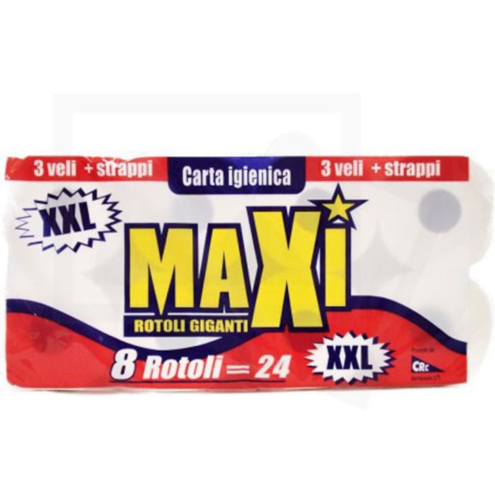 Carta Igienica Maxi 8 Rotoli XXL  3 veli