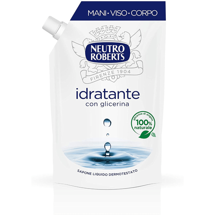 Sapone liquido Roberts Ecoricarica  Neutro  Extra Idratante 400 ml