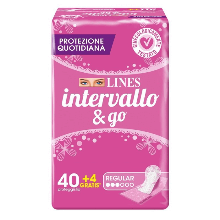 Salvaslip Lines Intervallo&Go Regular 40+4 Gratis